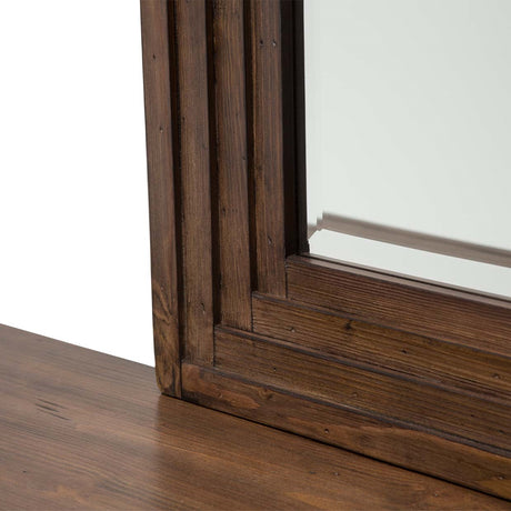 Carrollton Rustic Ranch Sideboard With Mirror from Michael Amini - Luna Furniture