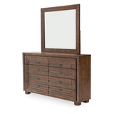 Carrollton Rustic Ranch Dresser With Mirror from Michael Amini - Luna Furniture