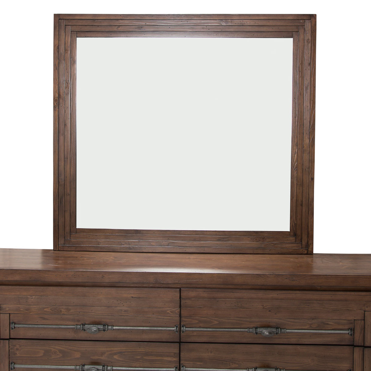 Carrollton Rustic Ranch Dresser With Mirror from Michael Amini - Luna Furniture