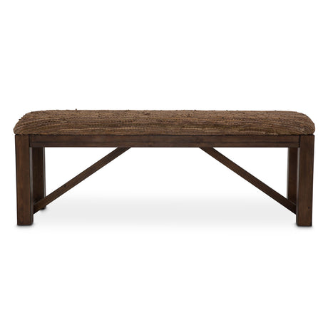 Carrollton Rustic Ranch Bench from Michael Amini - Luna Furniture