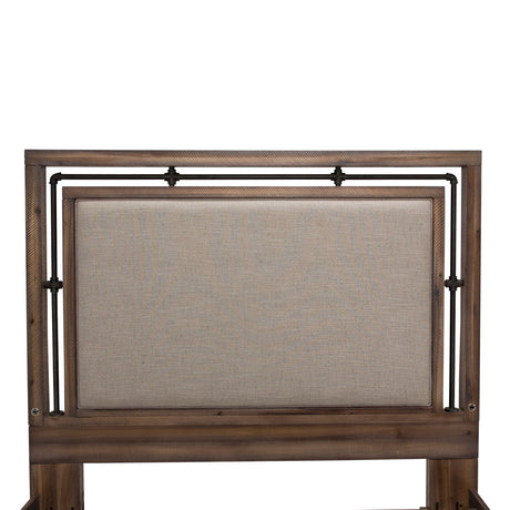 Crossings Reclaimed Barn Eastern King Panel Bed W/ Drawers from Michael Amini - Luna Furniture
