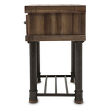 Crossings Reclaimed Barn Side Table W/ Drawer from Michael Amini - Luna Furniture