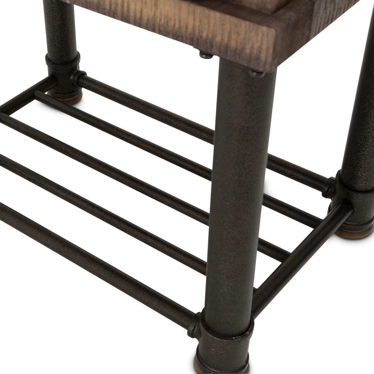 Crossings Reclaimed Barn Side Table W/ Drawer from Michael Amini - Luna Furniture