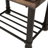 Crossings Reclaimed Barn Side Table W/ Drawer from Michael Amini - Luna Furniture