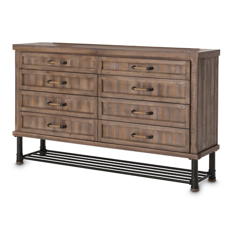 Crossings Reclaimed Barn Storage Console-dresser-sideboard-credenza from Michael Amini - Luna Furniture