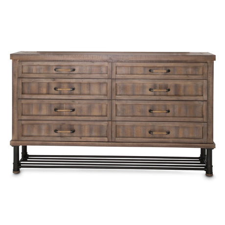 Crossings Reclaimed Barn Storage Console-dresser-sideboard-credenza from Michael Amini - Luna Furniture