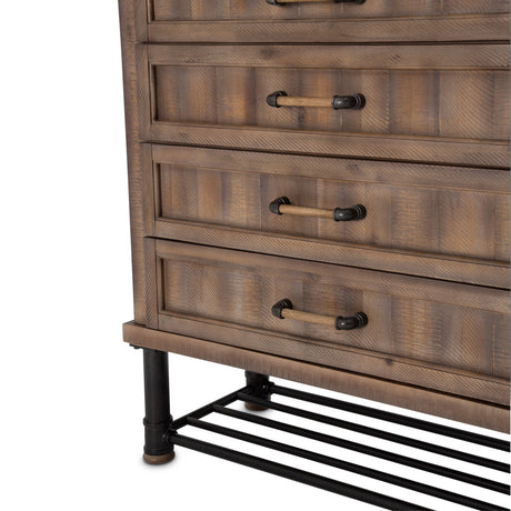 Crossings Reclaimed Barn Storage Console-dresser-sideboard-credenza from Michael Amini - Luna Furniture