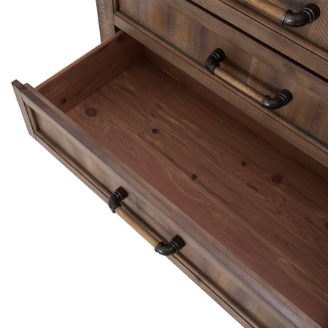 Crossings Reclaimed Barn Storage Console-dresser-sideboard-credenza from Michael Amini - Luna Furniture