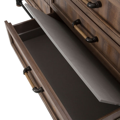 Crossings Reclaimed Barn Storage Console-dresser-sideboard-credenza from Michael Amini - Luna Furniture