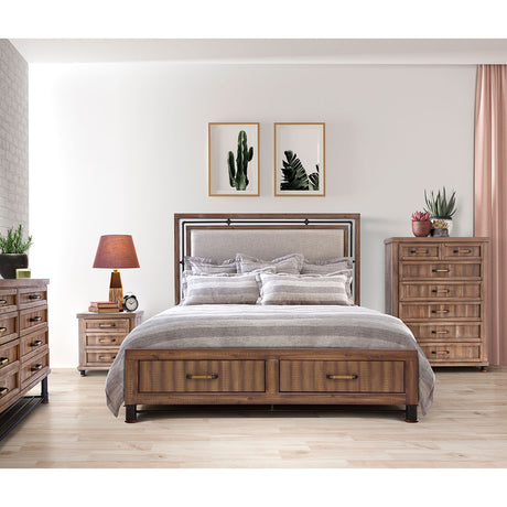 Crossings Reclaimed Barn Storage Console-dresser-sideboard-credenza from Michael Amini - Luna Furniture