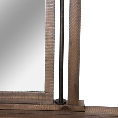Crossings Reclaimed Barn Dresser Mirror from Michael Amini - Luna Furniture