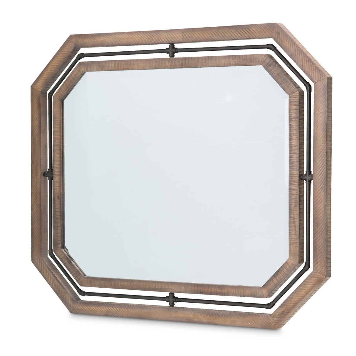 Crossings Reclaimed Barn Wall Mirror from Michael Amini - Luna Furniture