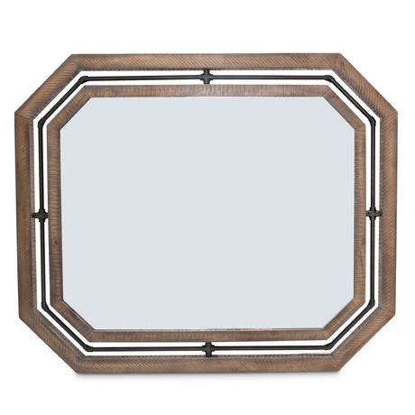 Crossings Reclaimed Barn Wall Mirror from Michael Amini - Luna Furniture