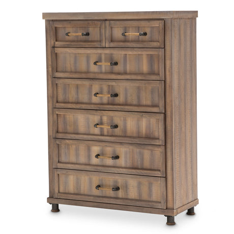 Crossings Reclaimed Barn 6 Drawer Vertical Storage Cabinets-chest Of Drawers from Michael Amini - Luna Furniture
