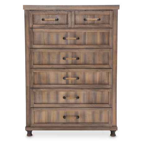 Crossings Reclaimed Barn 6 Drawer Vertical Storage Cabinets-chest Of Drawers from Michael Amini - Luna Furniture