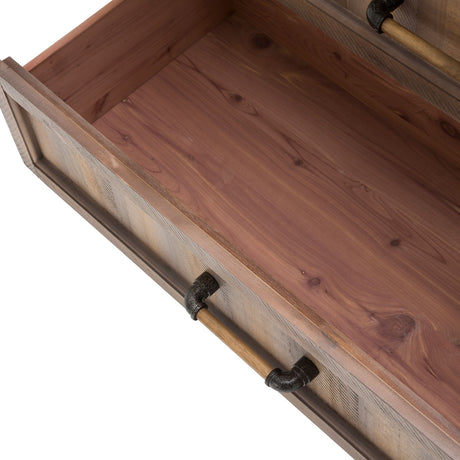 Crossings Reclaimed Barn 6 Drawer Vertical Storage Cabinets-chest Of Drawers from Michael Amini - Luna Furniture