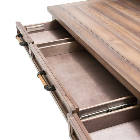 Crossings Reclaimed Barn Writing Desk from Michael Amini - Luna Furniture