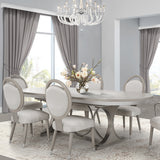 Eclipse Moonlight Oval Dining Table from Michael Amini - Luna Furniture