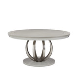 Eclipse Moonlight Round Dining Table from Michael Amini - Luna Furniture