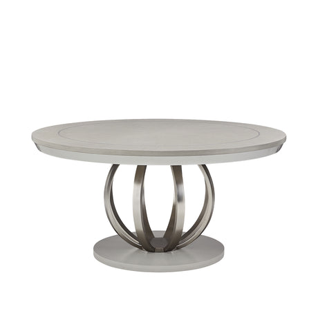 Eclipse Moonlight Round Dining Table from Michael Amini - Luna Furniture