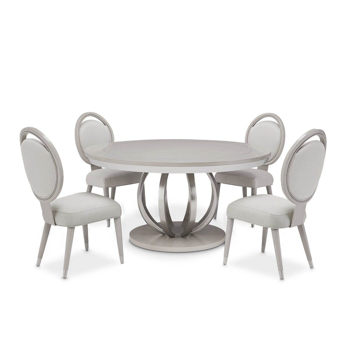 Eclipse Moonlight Round Dining Table from Michael Amini - Luna Furniture