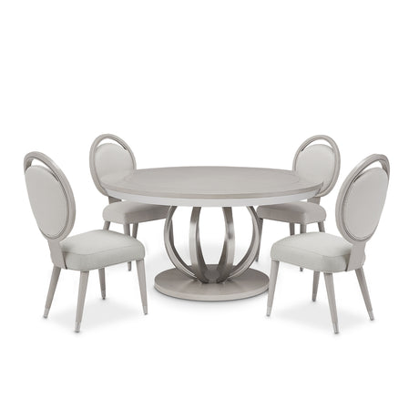 Eclipse Moonlight Round Dining Table from Michael Amini - Luna Furniture