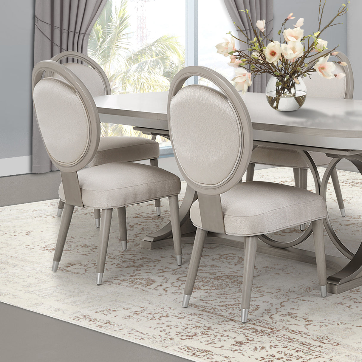Eclipse Moonlight Dining Side Chair from Michael Amini - Luna Furniture