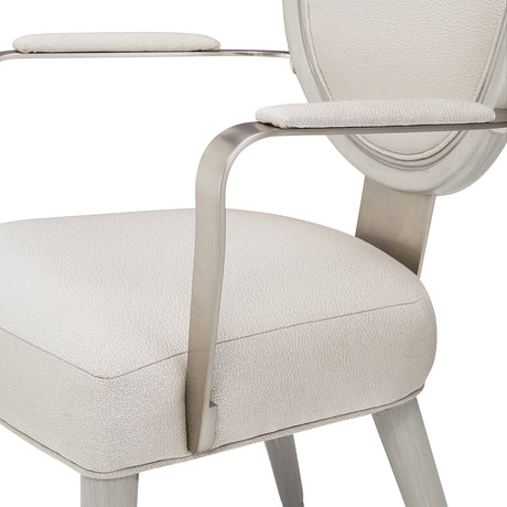 Eclipse Moonlight Dining Arm Chair from Michael Amini - Luna Furniture