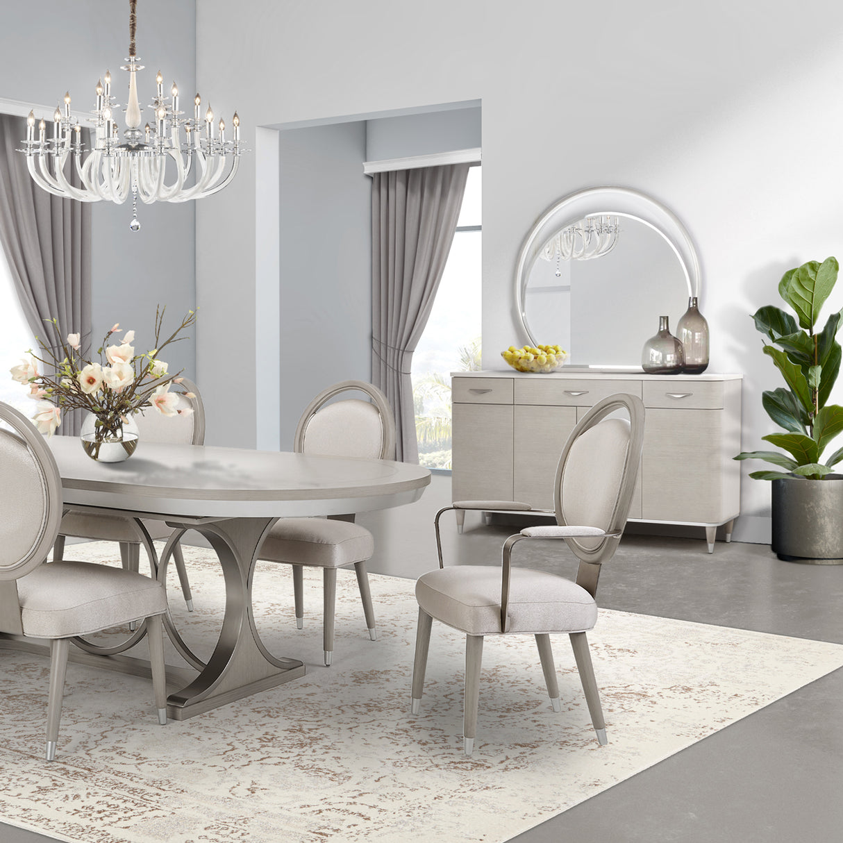 Eclipse Moonlight Sideboard from Michael Amini - Luna Furniture