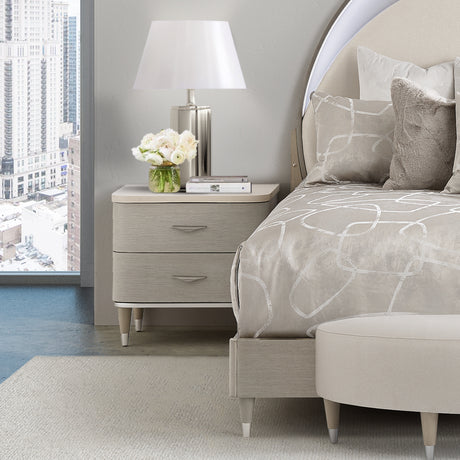 Eclipse Moonlight Nightstand from Michael Amini - Luna Furniture