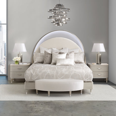 Eclipse Moonlight Cal King Bed W/ Lights from Michael Amini - Luna Furniture