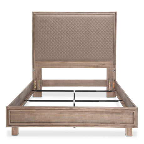 Hudson Ferry Driftwood Cal. King Panel Bed - Autumn Bronze from Michael Amini - Luna Furniture