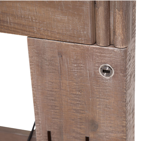 Hudson Ferry Driftwood Cal. King Panel Bed - Autumn Bronze from Michael Amini - Luna Furniture