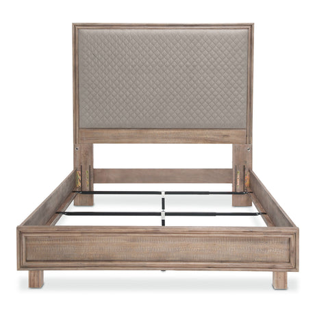 Hudson Ferry Driftwood Eastern King Panel Bed - Slate Gray from Michael Amini - Luna Furniture