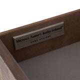 Hudson Ferry Driftwood Side Table With Drawer from Michael Amini - Luna Furniture