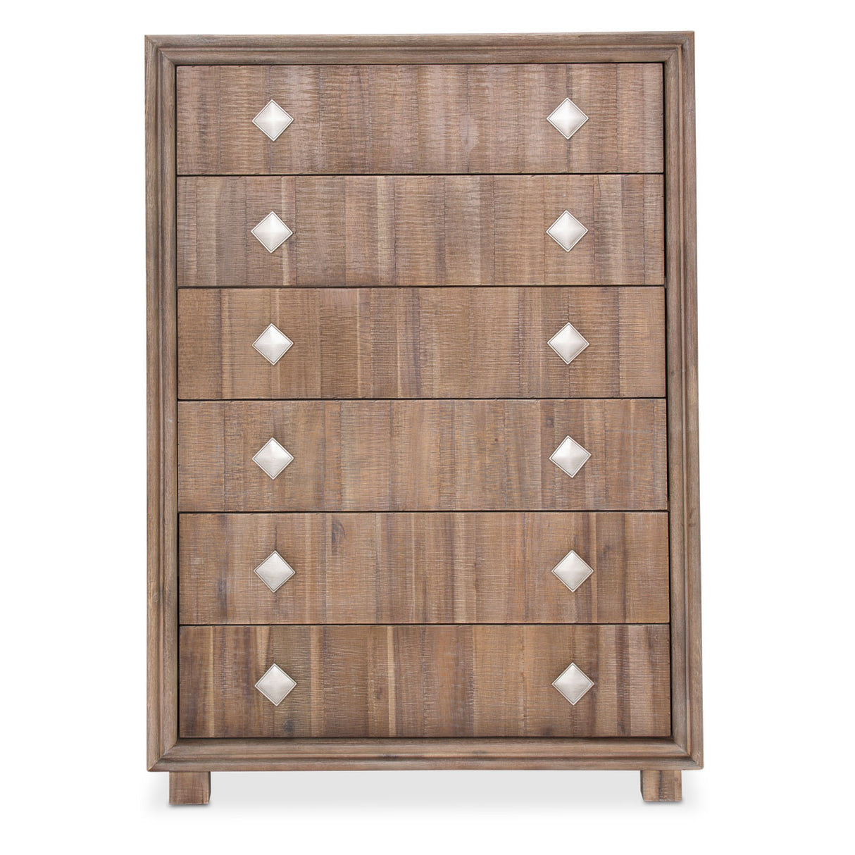 Hudson Ferry Driftwood 6-drawer Chest from Michael Amini - Luna Furniture