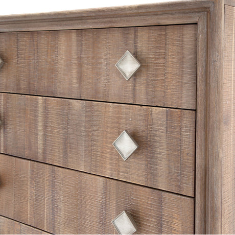 Hudson Ferry Driftwood 6-drawer Chest from Michael Amini - Luna Furniture