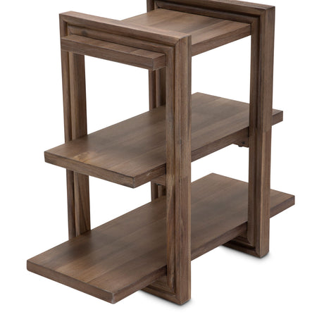 Hudson Ferry Driftwood Chair Side Table from Michael Amini - Luna Furniture