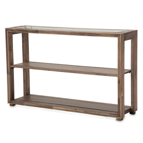 Hudson Ferry Driftwood Console Table from Michael Amini - Luna Furniture