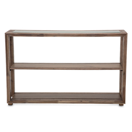 Hudson Ferry Driftwood Console Table from Michael Amini - Luna Furniture