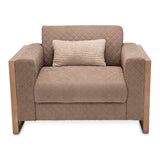Hudson Ferry Driftwood Chair And A Half - Autumn Bronze from Michael Amini - Luna Furniture