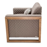 Hudson Ferry Driftwood Chair And A Half - Slate from Michael Amini - Luna Furniture