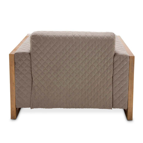 Hudson Ferry Driftwood Chair And A Half - Slate from Michael Amini - Luna Furniture