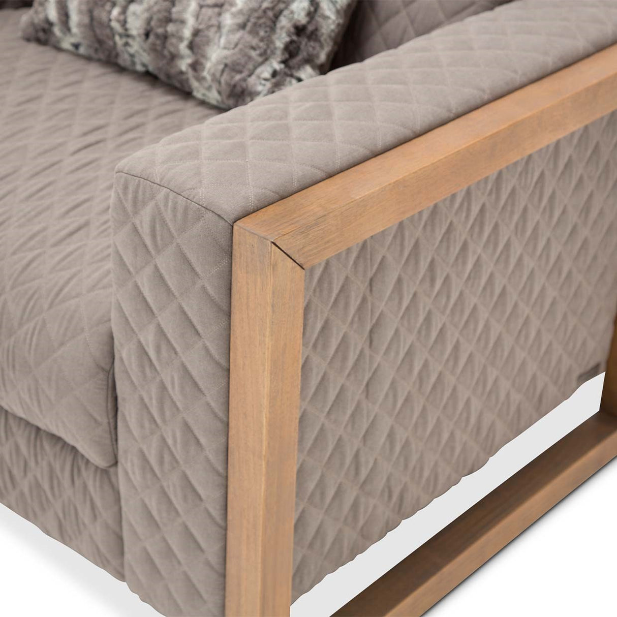 Hudson Ferry Driftwood Chair And A Half - Slate from Michael Amini - Luna Furniture
