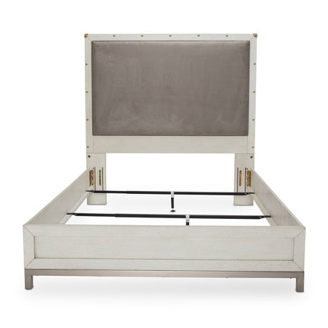 Menlo Station Eucalyptus Cal King Panel Bed (3 Pc) from Michael Amini - Luna Furniture