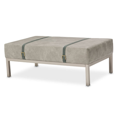 Menlo Station Eucalyptus Rectangular Cocktail Ottoman from Michael Amini - Luna Furniture