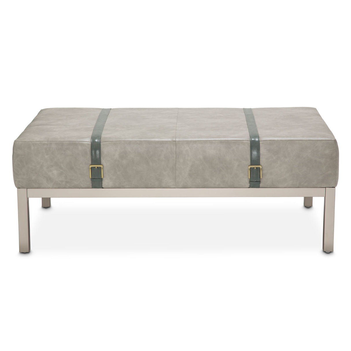 Menlo Station Eucalyptus Rectangular Cocktail Ottoman from Michael Amini - Luna Furniture