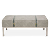 Menlo Station Eucalyptus Rectangular Cocktail Ottoman from Michael Amini - Luna Furniture