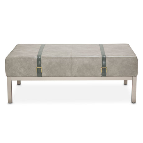 Menlo Station Eucalyptus Rectangular Cocktail Ottoman from Michael Amini - Luna Furniture