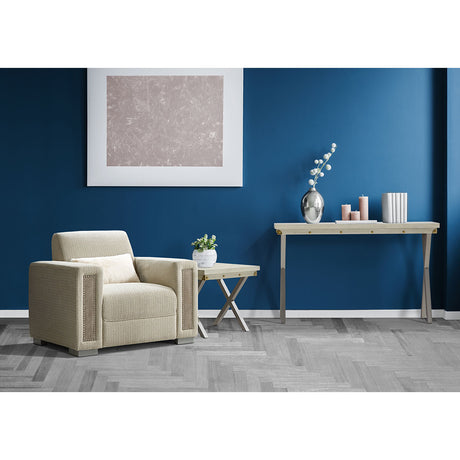Menlo Station Eucalyptus Console Table from Michael Amini - Luna Furniture